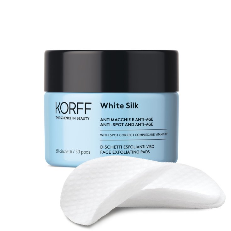 Korff White Silk Face Almohadillas Exfoliantes 50 Piezas