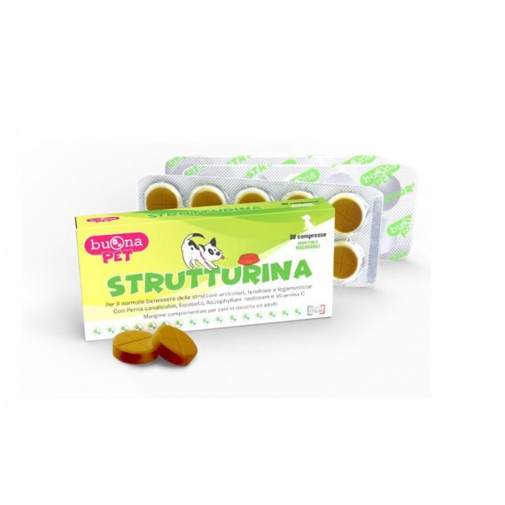 Buona Pet Strutturina Pienso Complementario Para Perros 30 Comprimidos 37,5g