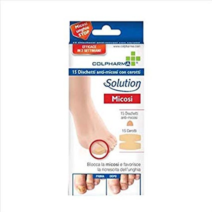 ColPharma Solution Micosis Discos Antimicosis Con Parches 15 Piezas