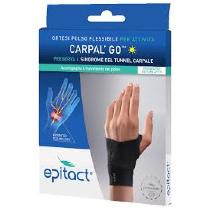 Epitact® Carpal'Go ™ Órtesis de muñeca flexible para el síndrome del túnel carpiano izquierdo Talla S 1 pieza