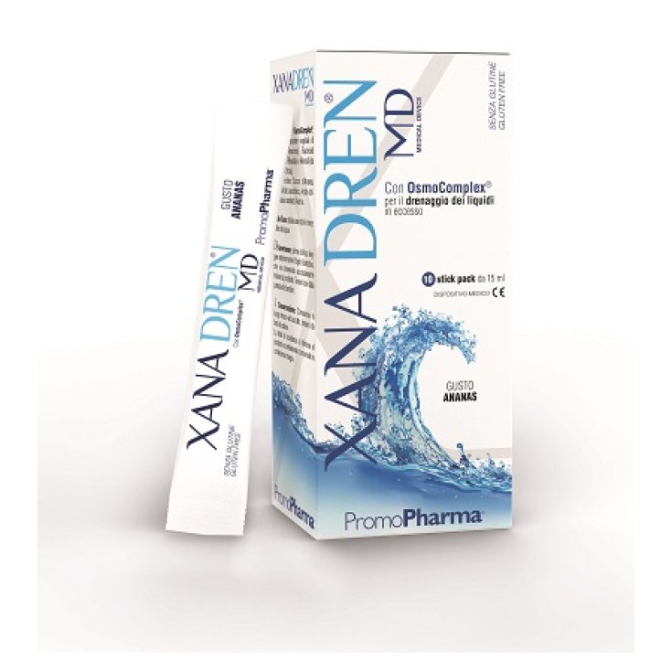 PromoPharma Xanadren Md Complemento Alimenticio Sabor Piña 10 Sticks De 15ml