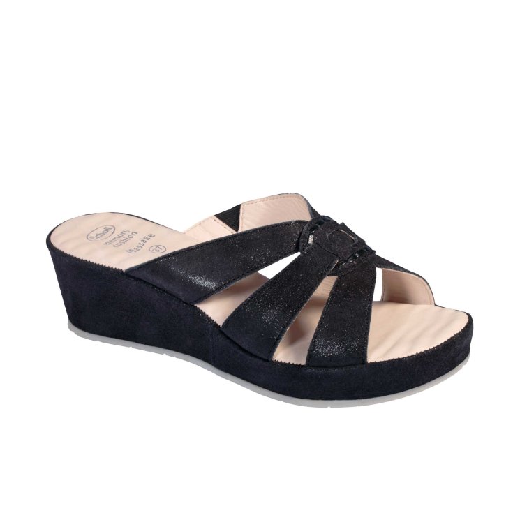 Dr. Scholl Damiana Glitter Sandalia Negro 38