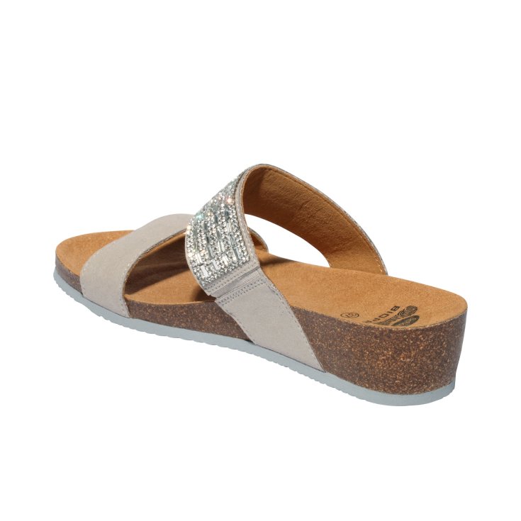Dr. Scholl Daphne Microfibra + pedrería Gris Claro 35