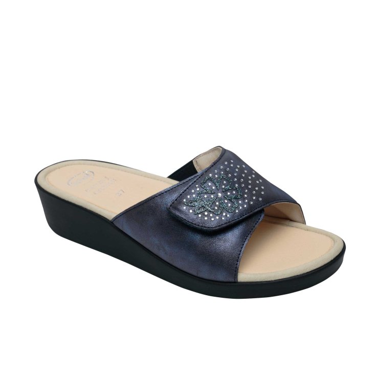 Dr. Scholl Ledel Sintético + Pedrería Navy 39