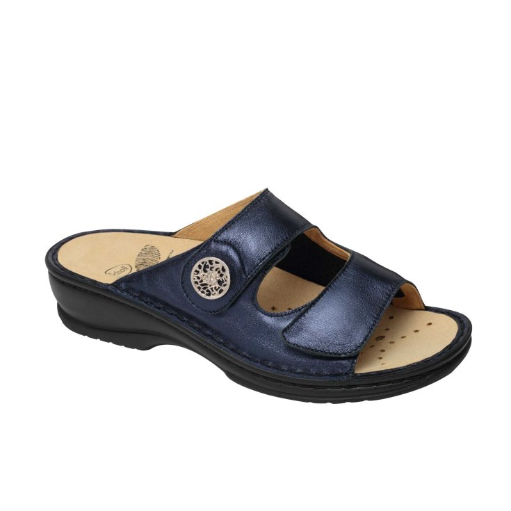 Dr. Scholl Tecla Pearlized + elástico Navy 41