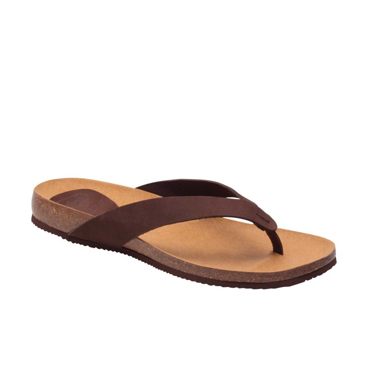 Sandalia De Dedo Mujer Scholl® Tist 2.0 En Nubuck Plantilla Bioprint® Color Marrón Talla 36
