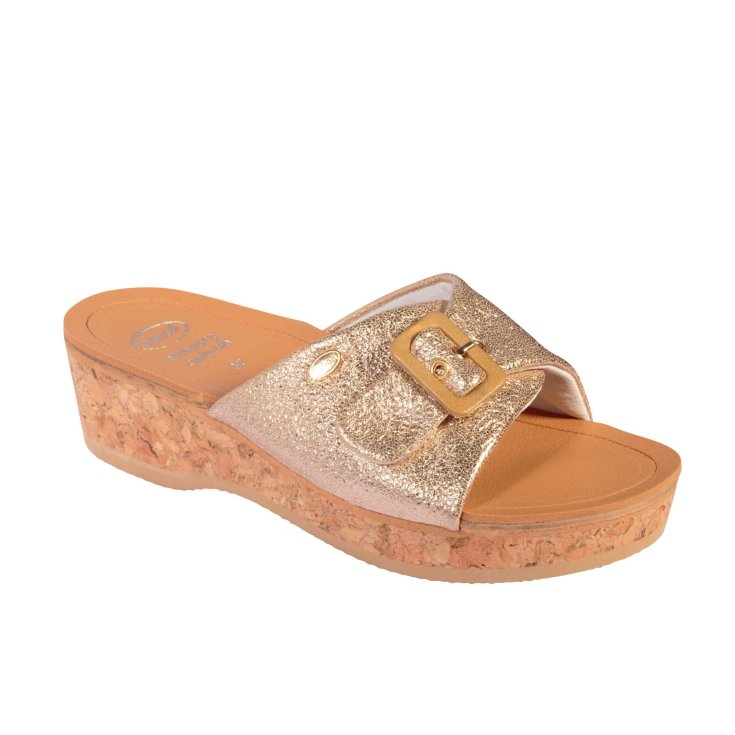 Scholl® Wappy Zapato Mujer Eco Piel Plantilla Memory Cushion® Color Arrugado Platino Talla 40