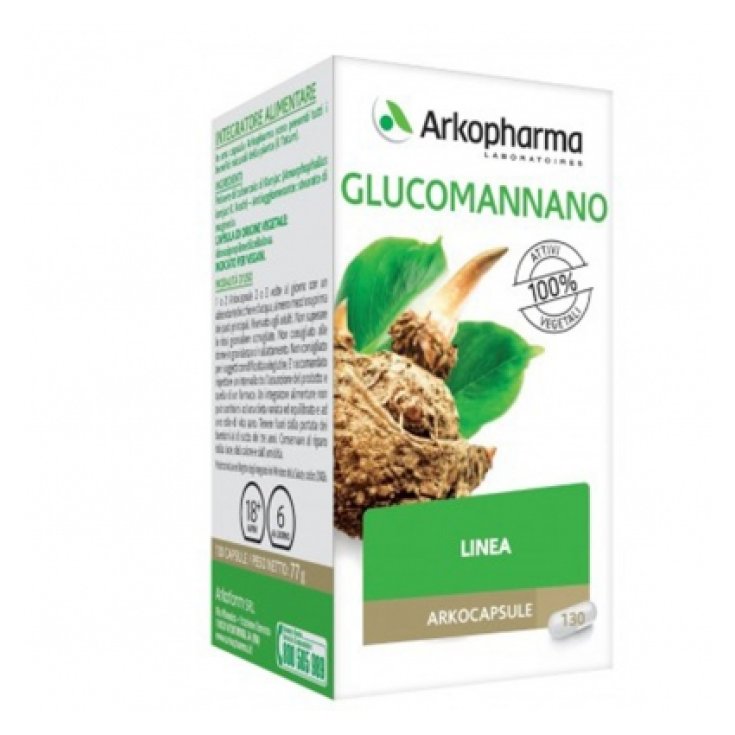 Arkopharma Arkocapsule Glucomannan - Línea Complemento Alimenticio 130 Cápsulas