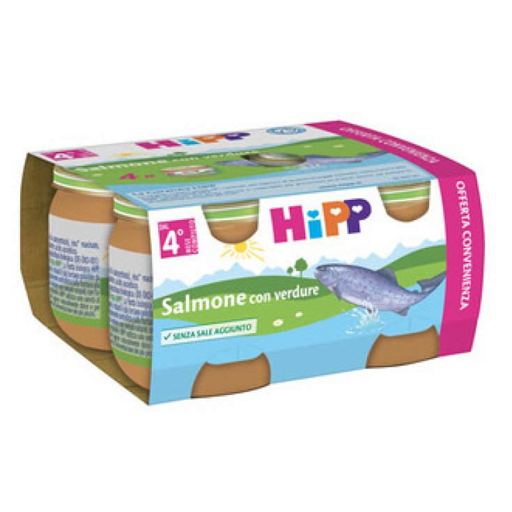 Salmón Hipp Con Verduras Sin Gluten 4x80g