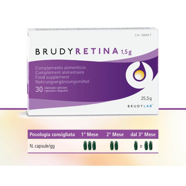 BrudyLab BrudyRetina Complemento Alimenticio 30 Cápsulas