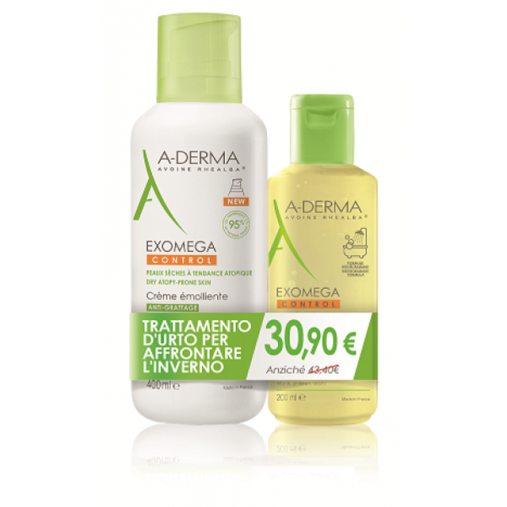 Aderma Exomega Control Crema 400ml + Aceite Lavante 200ml