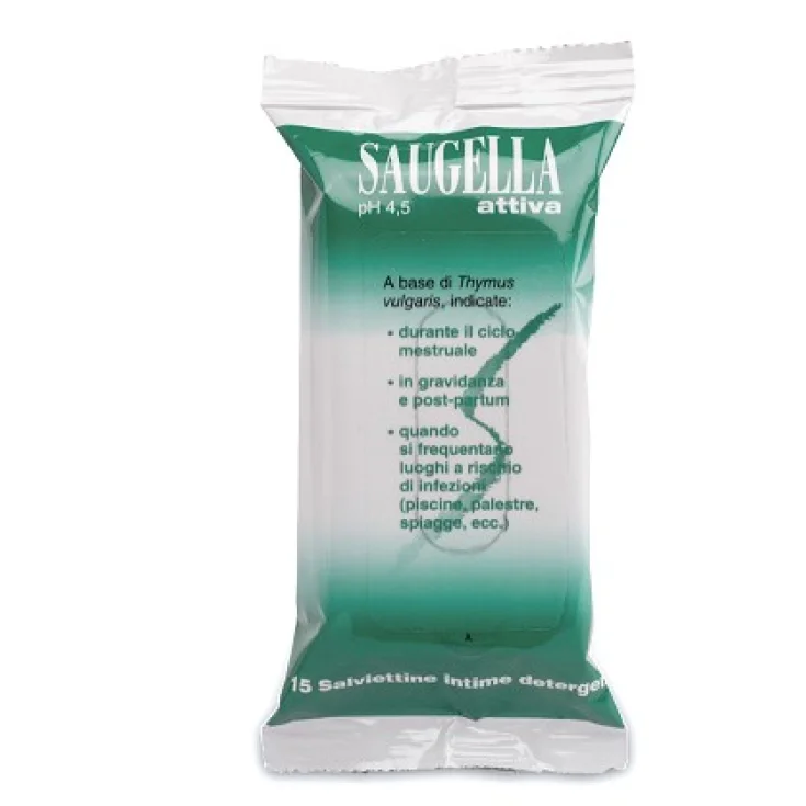 Activate Saugella Toallitas Limpiadoras 15 Toallitas