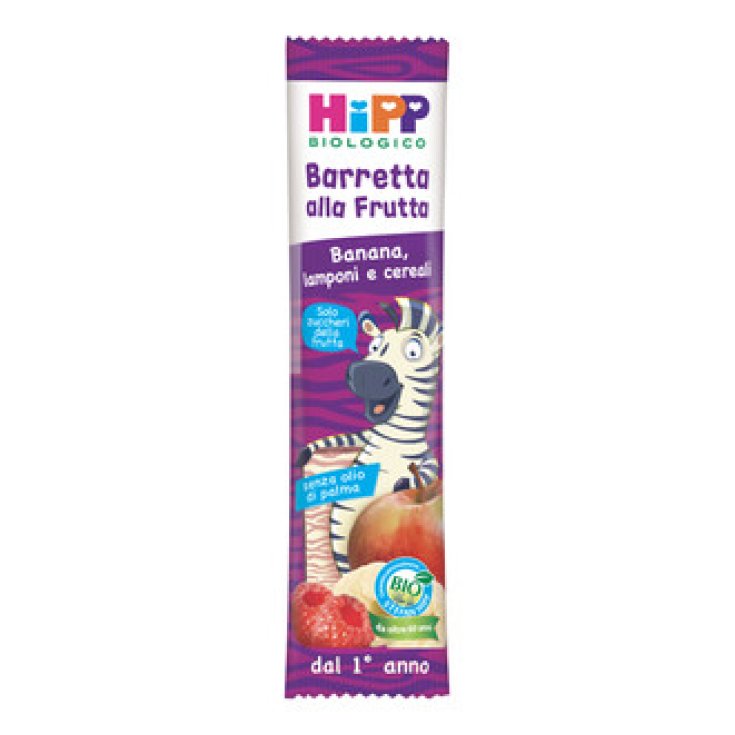 HiPP Organic Fruit Bar Plátano Frambuesas Y Cereales 20g