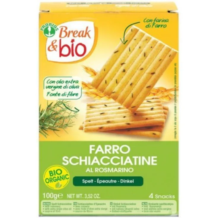 Break & Bio Schiacciatina De Espelta Al Romero Probios 100g