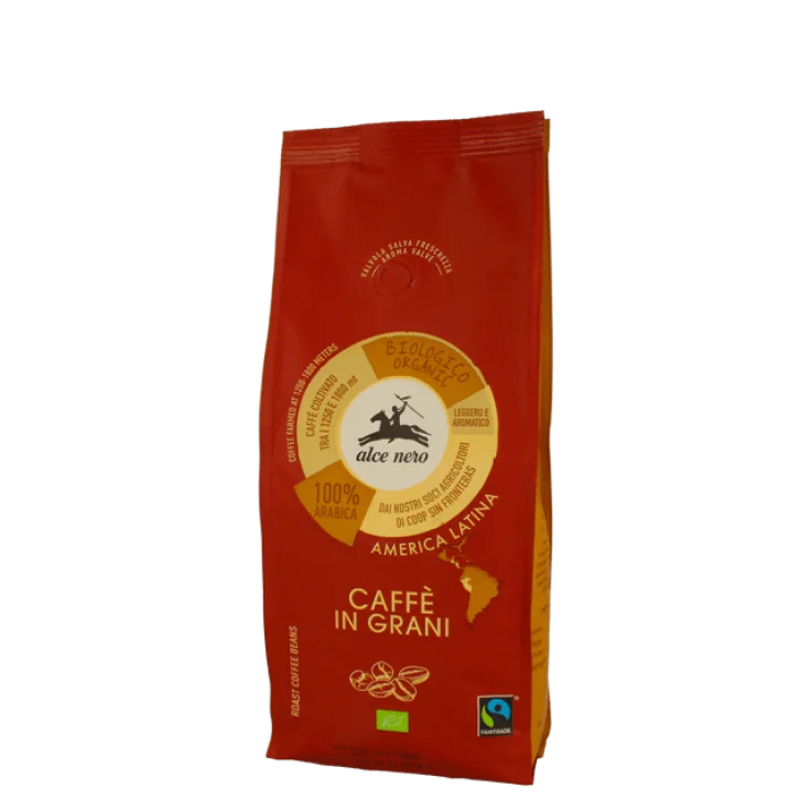 Café 100% Arábica En Granos Alce Nero Orgánico 500g