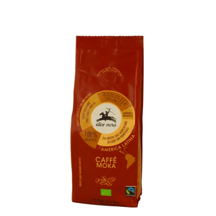Café 100% Arábica Para Moka Alce Nero Orgánico 250g