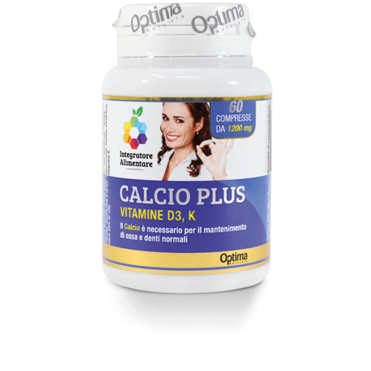 Calcium Plus Con Vitaminas D3 Y K1 Colors Of Life Optima Naturals 60 Comprimidos