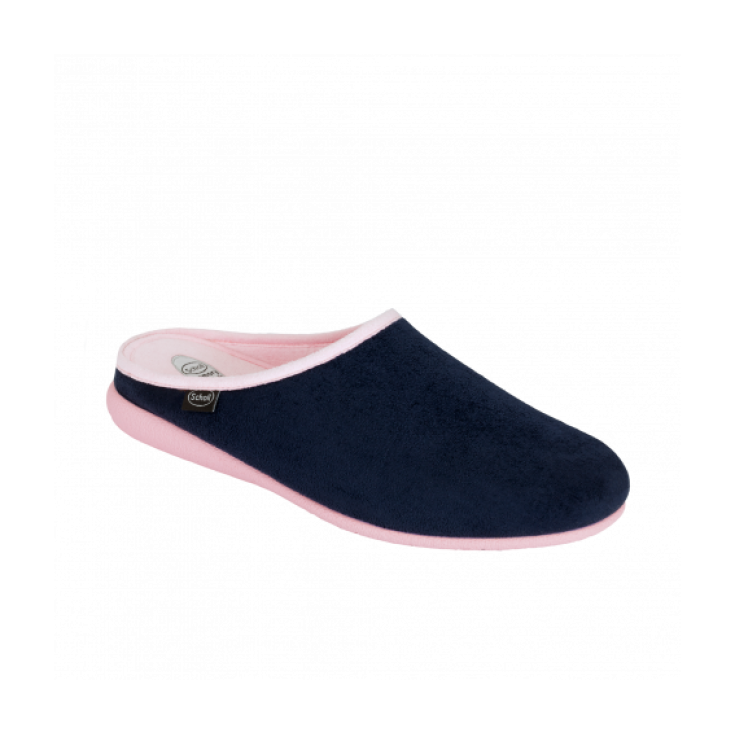 Scholl Chika Pantuflas Mujer Memory Cushion Plantilla Color Azul Marino Rosa Talla 37