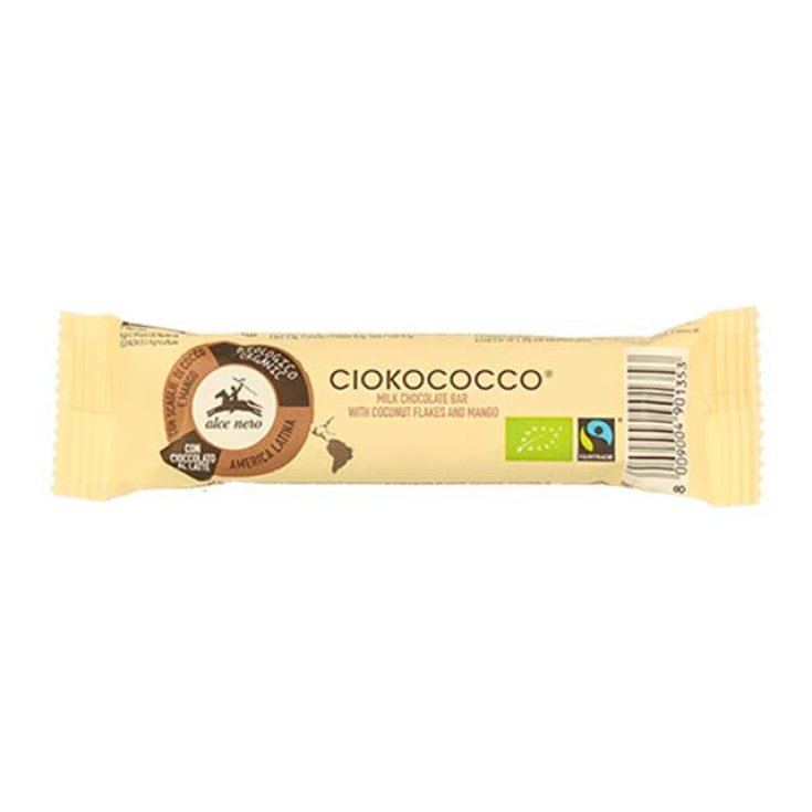 Ciokococco Barrita De Chocolate Con Leche Coco Y Mango Bio Alce Nero 33g