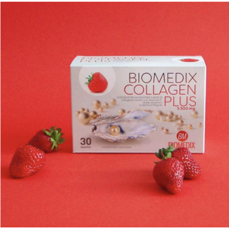 Colageno Plus Fresa Biomedix 30 Sobres