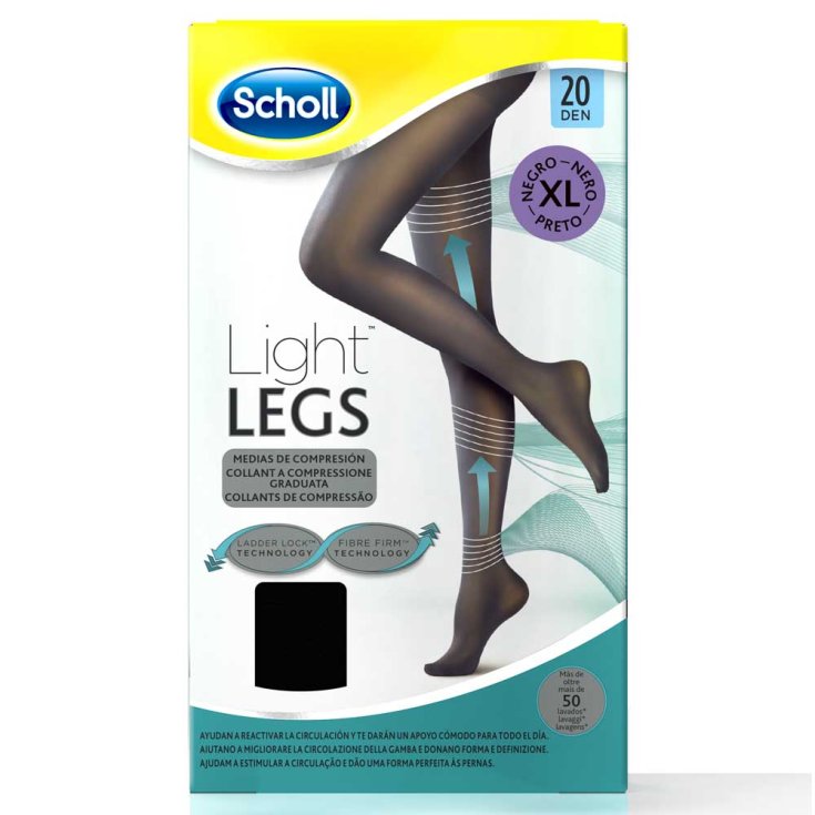 Scholl Mallas Compresion 20 Den Talla Xl Negro