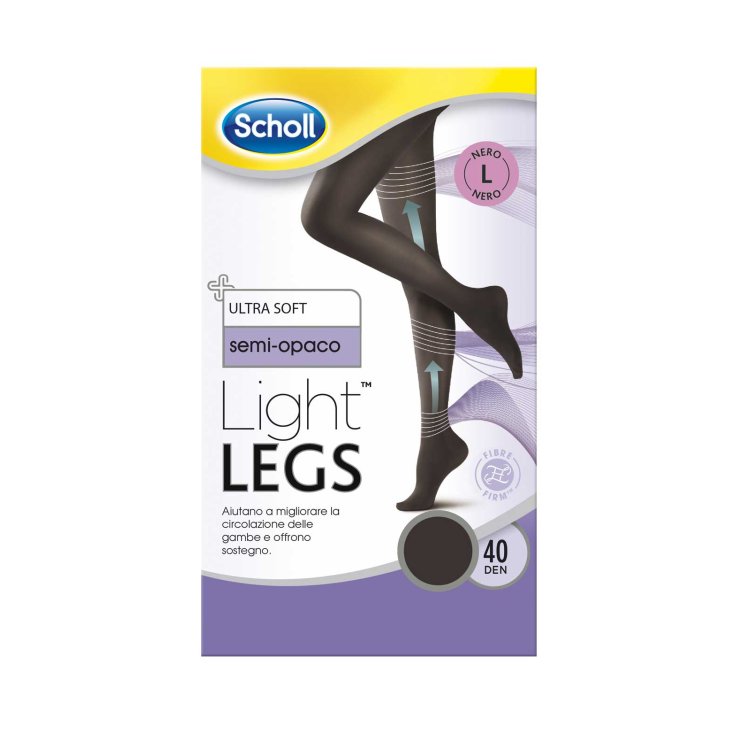 Scholl 40 Denari Light Piernas Medias Negro L