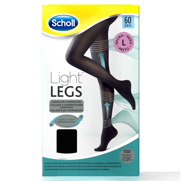 Scholl Mallas Compresivas 60 Den Talla L Negro