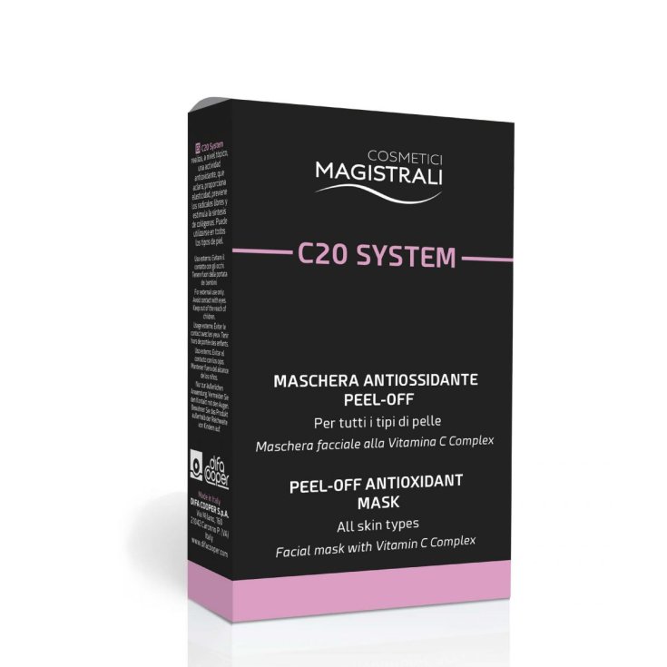 Masterful Cosmetics C20 System Mascarilla Antioxidante Peel-Off 5 Sobres