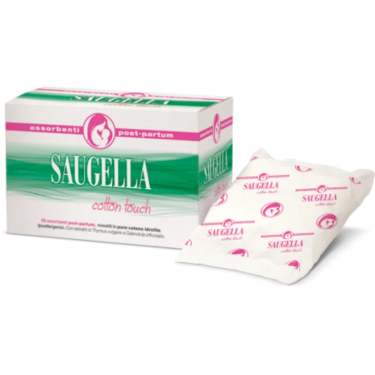 Absorbentes Cotton Touch Post Parto Saugella 10 Absorbentes