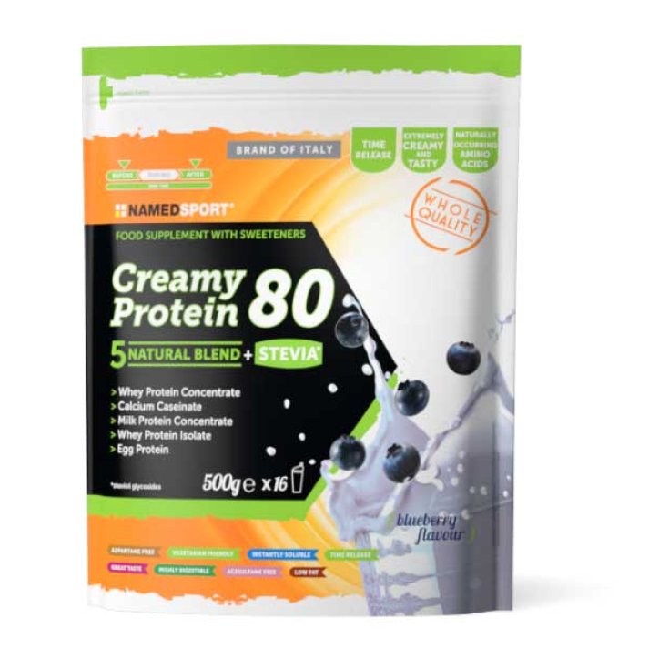 Proteína Cremosa 80 Arándano NamedSport 500g