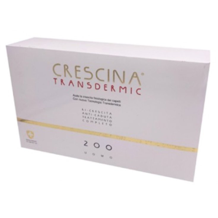 Crescina® Transdermic Tratamiento Completo Anticaída Y Recrecimiento Del Cabello 200 Man Labo 2x10 Viales