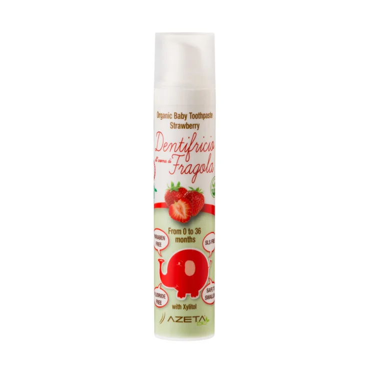 Bebé Dentífrico Fresa 0-36m AZETA®bio 50ml