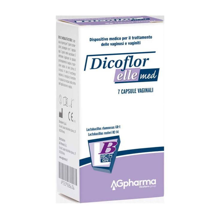 Dicoflor Elle Med AGPharma 7 Cápsulas Vaginales