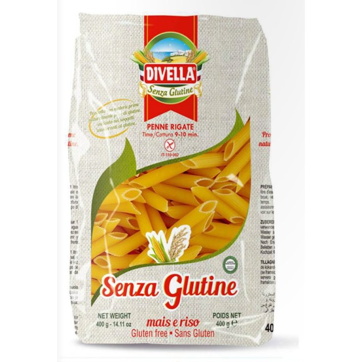 Divella Penne Rigate Sin Gluten 400g