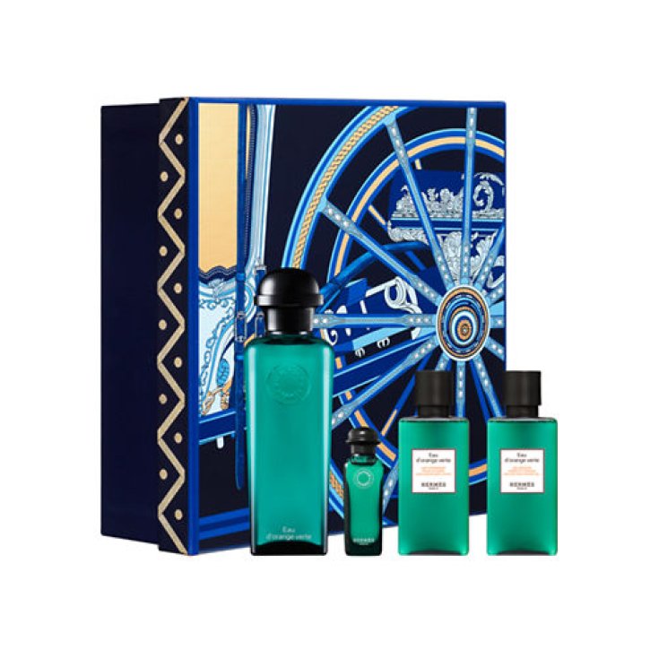 Eau D`Orange Verte Eau De Cologne 100ml + Miniatura + Gel + Leche Hermes Eau D`Orange Verte Eau De Cologne 100ml + Miniatura + Gel + Leche Hermes