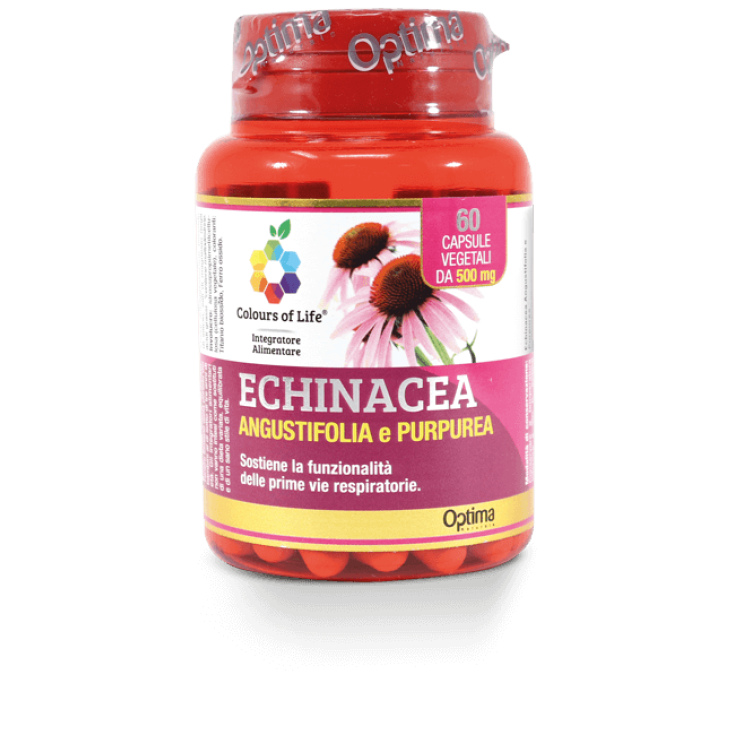 Echinacea Angustifolia E Purpurea Colors Of Life® Optima Naturals 60 Cápsulas