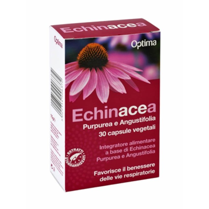 Echinacea Purpurea E Angustifolia Optima Naturals 30 Cápsulas Vegetales