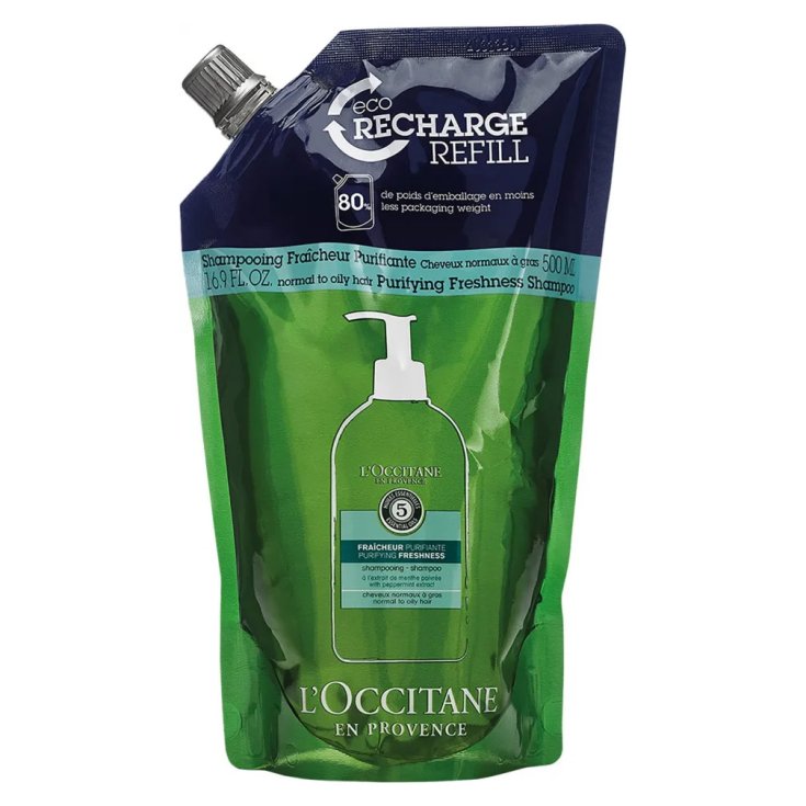 Eco Recarga Champú Pure Fraîcheur Aromacología L'OCCITANE 500ml