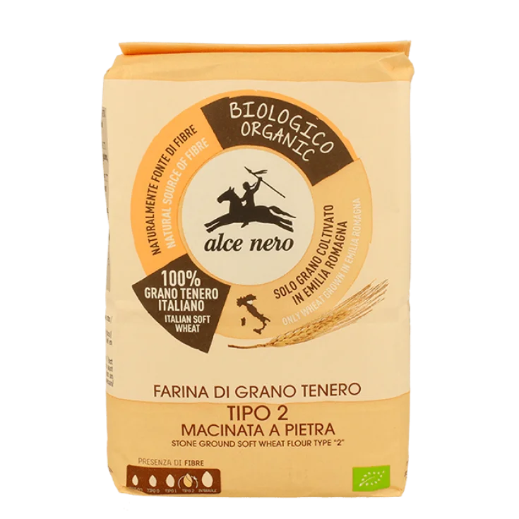 Harina De Trigo Blanda Ecológica Tipo 2 Alce Nero 1Kg
