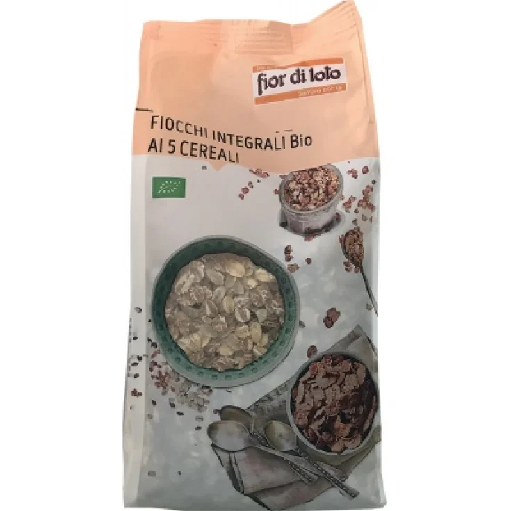 Copos Con 5 Cereales Integrales Ecológicos Fior Di Loto 500g