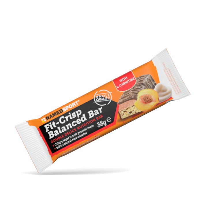 Fit-Crisp Balanced Bar Yogurt Melocotón NAMEDSPORT® 38g