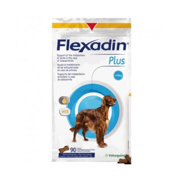 Flexadin® Plus Para Perros Medianos Y Grandes Vétoquinol 90 Comprimidos