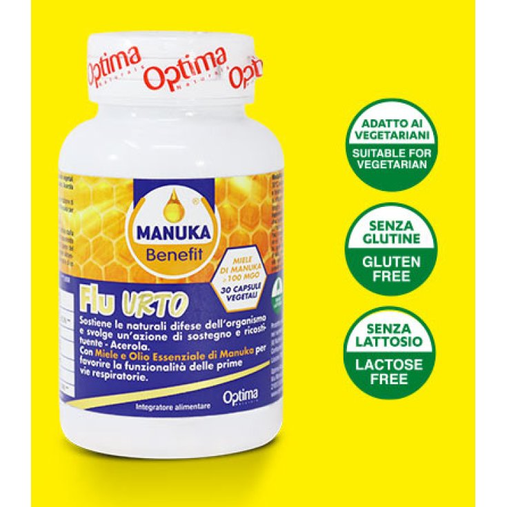 Gripe Urto Manuka Benefit® Optima Naturals 30 Cápsulas