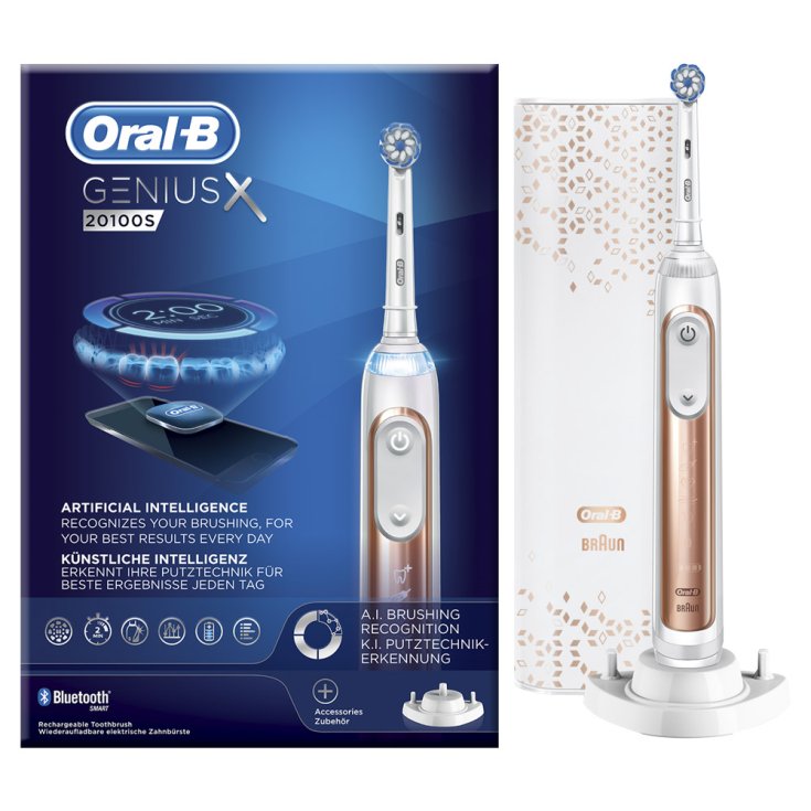 Cepillo de dientes eléctrico Oral-B® Genius X 20100S Rose Gold