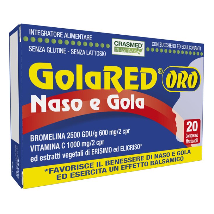 GolaRED® GOLD Nariz y Garganta CRASMED® 20 Comprimidos