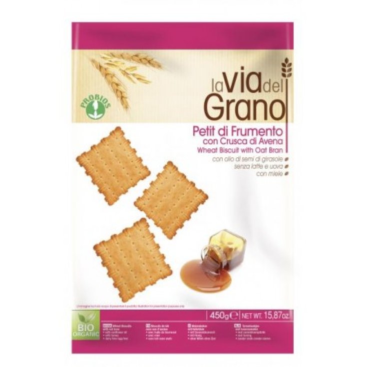 La Via Del Grano Petit De Trigo Con Salvado De Avena Probios 450g