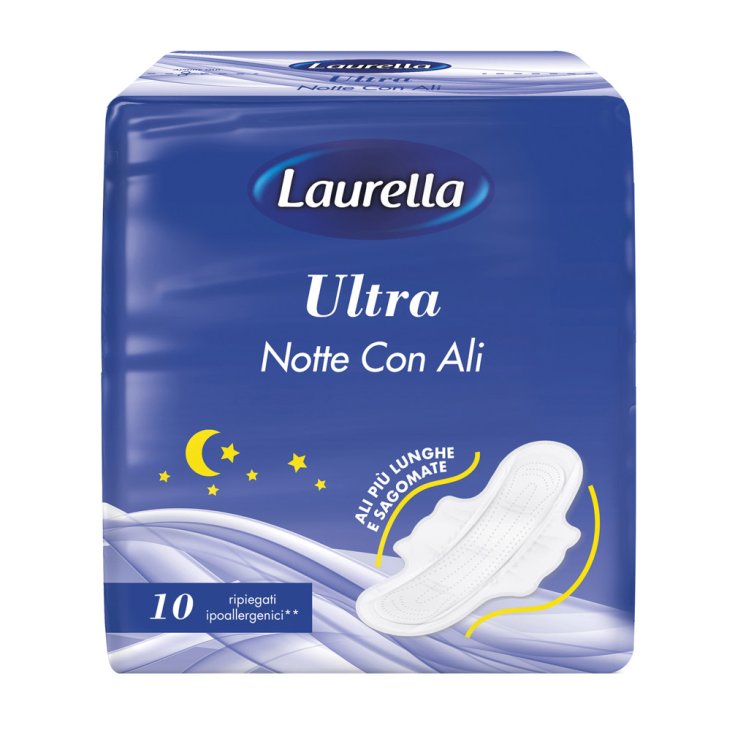 Laurella Ultra Noche con Alas - Absorbentes 10 Piezas
