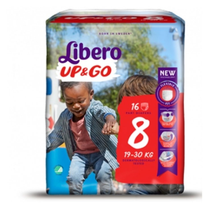 Pañales Libero Up & go Tena® Talla 8 19-30Kg 14 Piezas