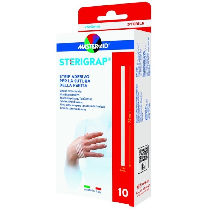 MASTER-AID® STERIGRAP® Tira Adhesiva 75X3mm 10 Piezas