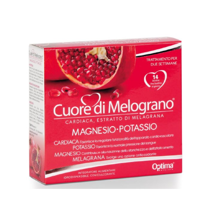 Magnesio Potasio Corazón De Granada® Optima Naturals 14 Sobres